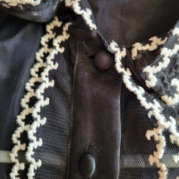 RED Valentino Black and White Chevron Dress - Picture 8 of 13